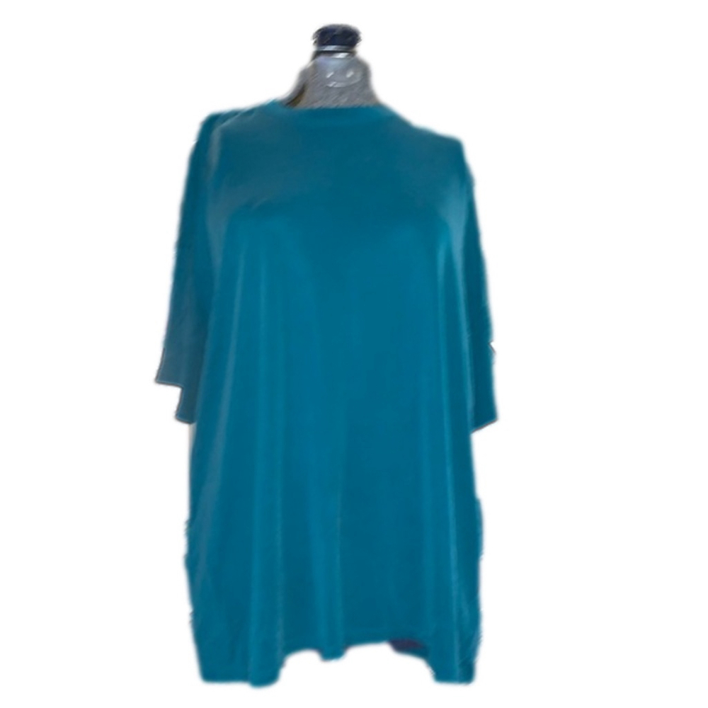 Double Zero turquoise m/l short sleeve t-shirt